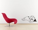 Sleeping Dog Decal Lovely Animal Stickers For Nursery